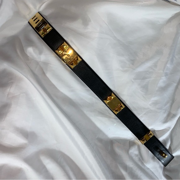 👋🏾SOLD👋🏾 Hermès COLLIER DE CHIEN calfskin belt - Picture 12 of 12